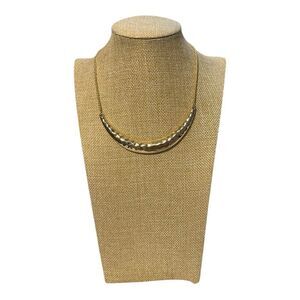 Bold elements gold tone plated necklace NWT